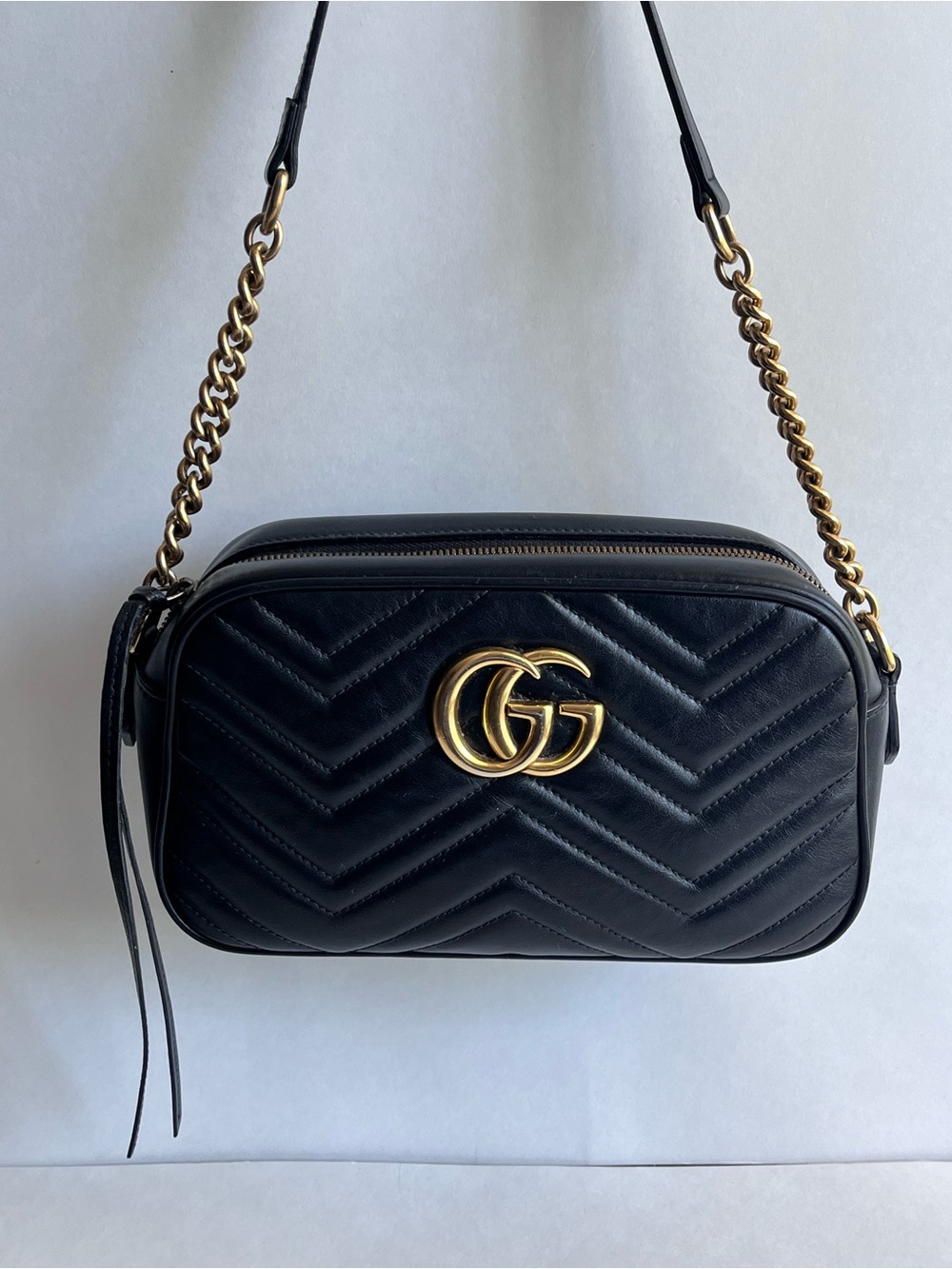 Authentic GG Marmont Small Camera Crossbody Purse